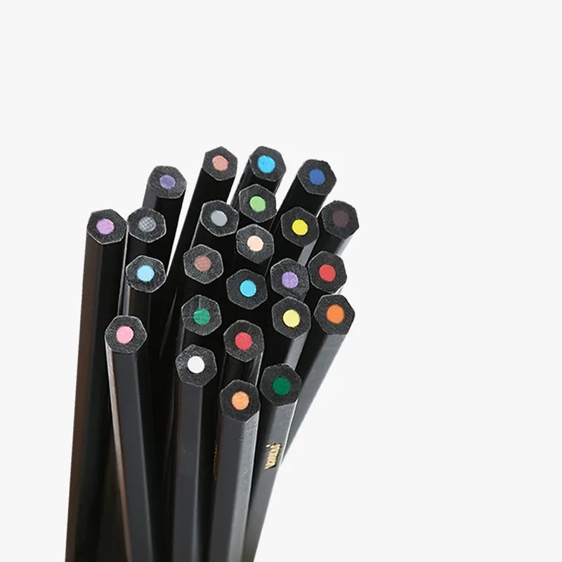 24 цвета/комплект Xiaomi Youpin Bravokids цветной карандаш водорастворимый черный цвет
