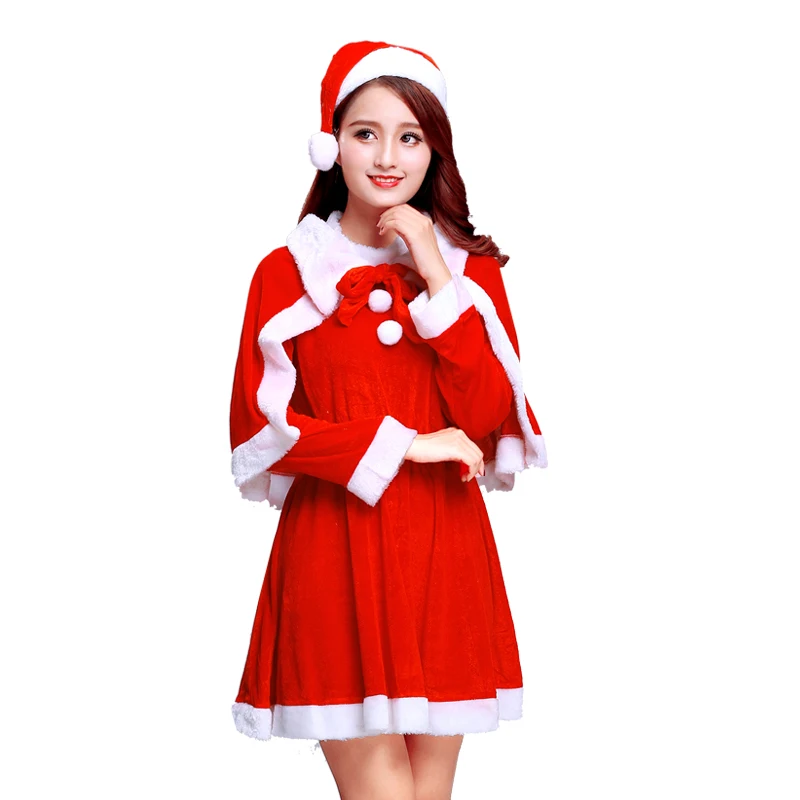 Нарядный костюм для детей Детский новогодний рождественские костюмы Санта