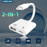 lightning to usb otg camera adapter card reader otg adapter connector for iphone
