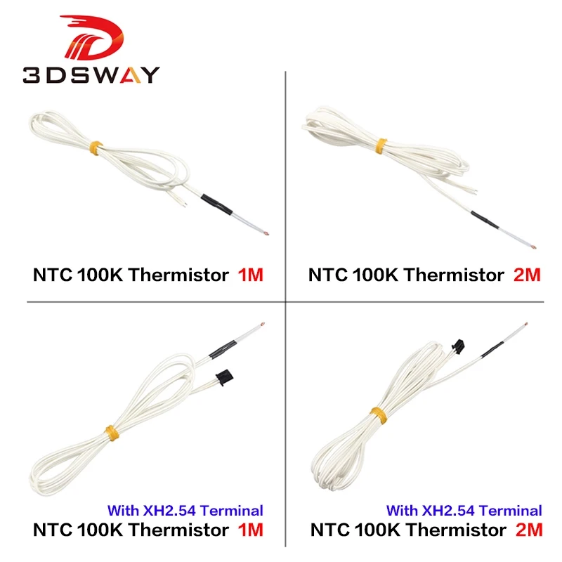 3DSWAY 3D принтеры часть 1M/2M 100K Ом NTC Стекло герметичный термистор Температура Сенсор