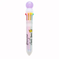 3 pcs crystal ball 10 color ballpoint pens 0 5mm gel pen writing drawing stationery office kids gift school supplies h6976