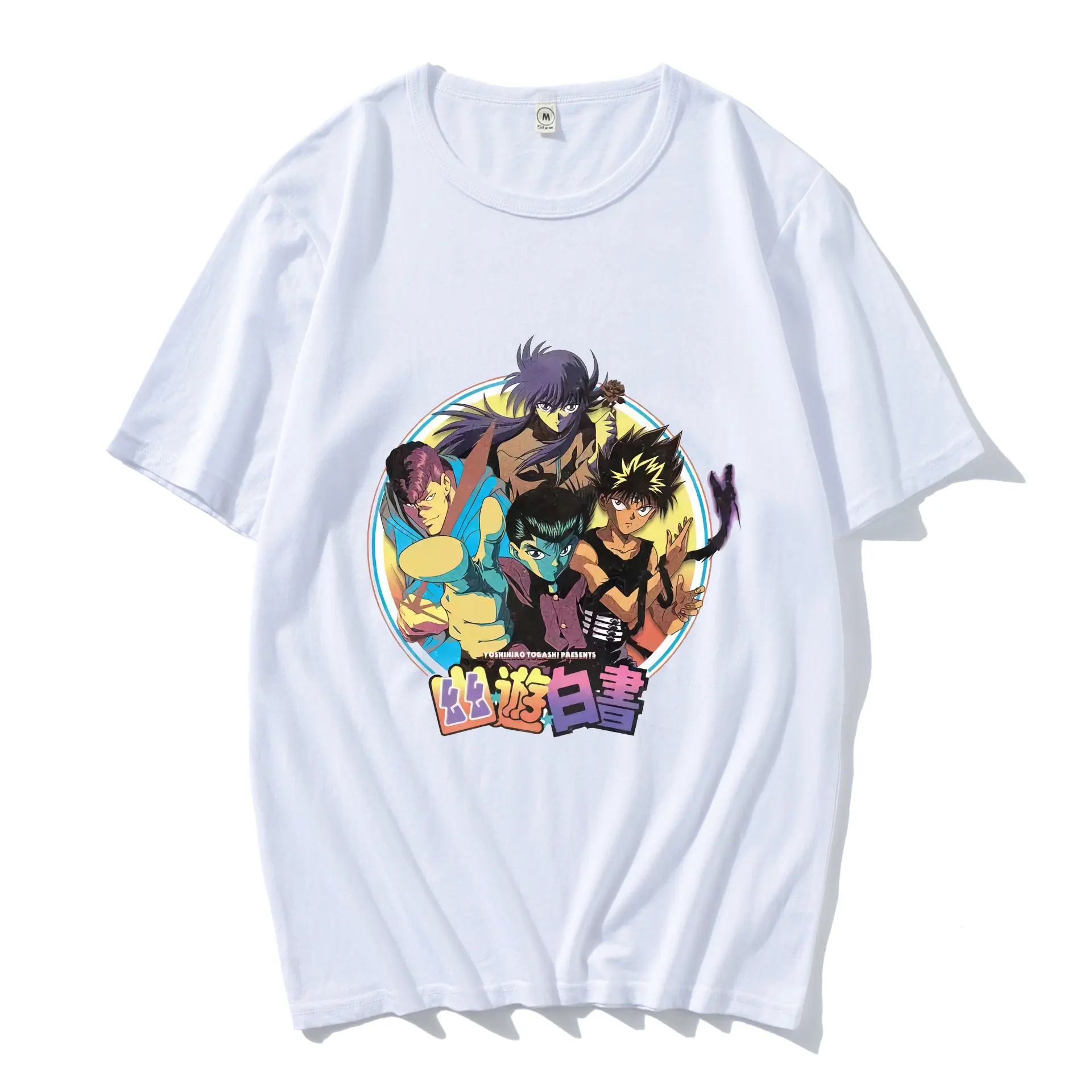 

Japanese Anime Yu Yu Hakusho Short Sleeve T-shirt Men Women Casual Loose Tshirt Unisex Punk Clothing Harajuku Casual T Shirt