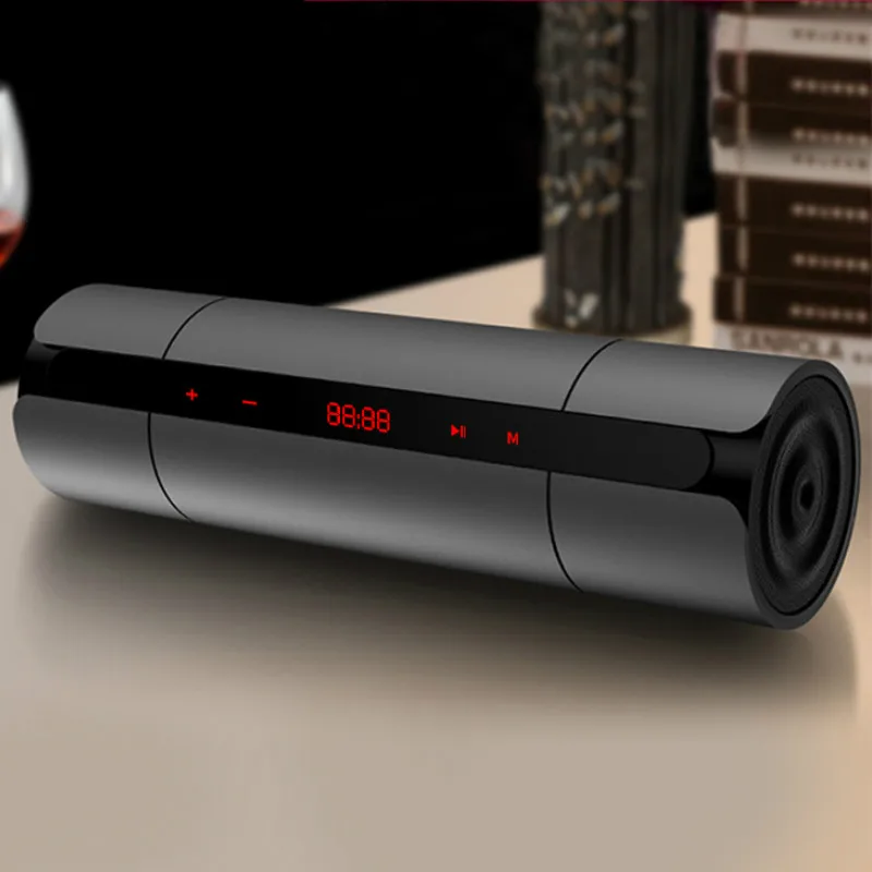 

Bluetooth Speaker Large Volume Home Wireless Mini Speaker Outdoor Portable Card-Inserting Car Small Steel Gun