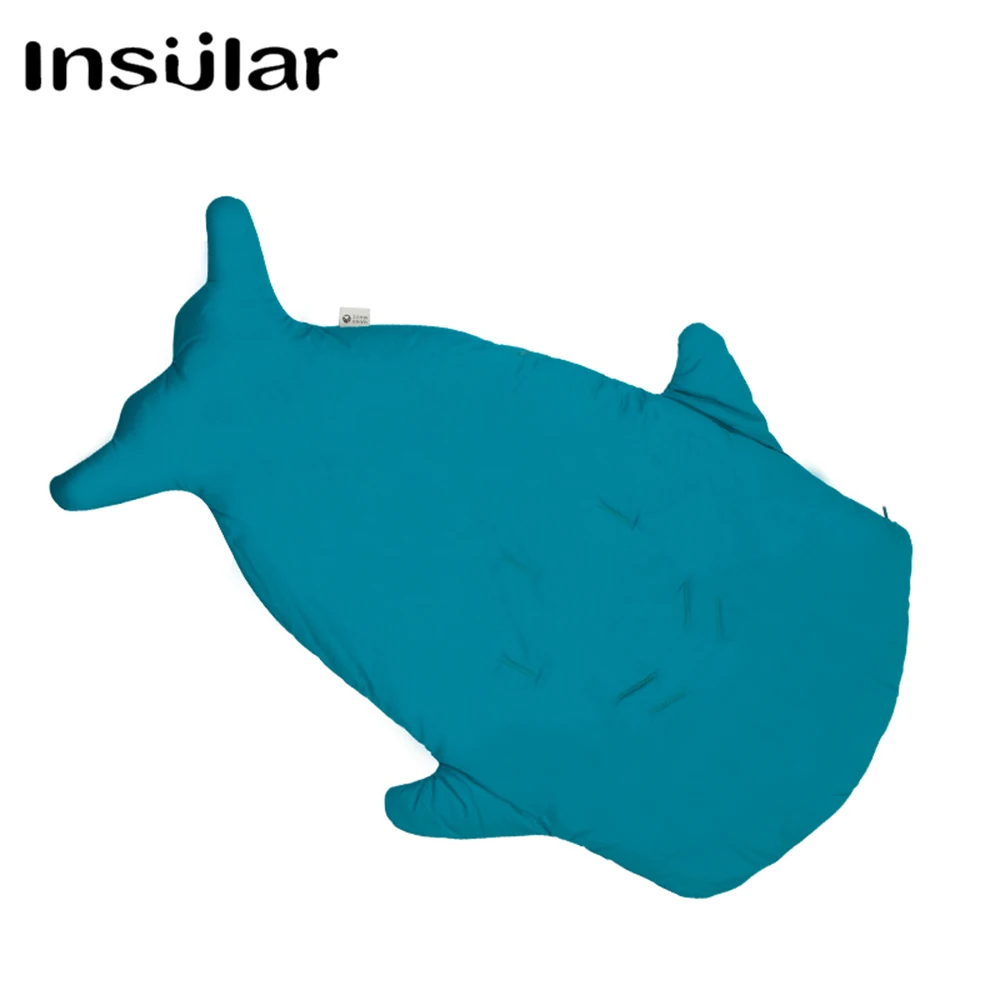 100% хлопок детский зимний спальный мешок Shark теплое детское одеяло Пеленальное