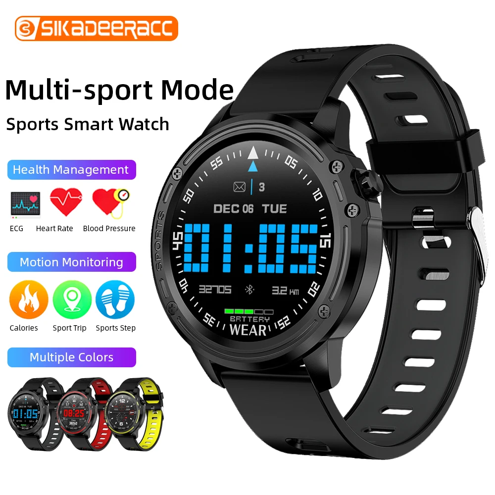 Спортивные Смарт-часы фитнес-трекер IP68 датчик погоды артериального давления L8