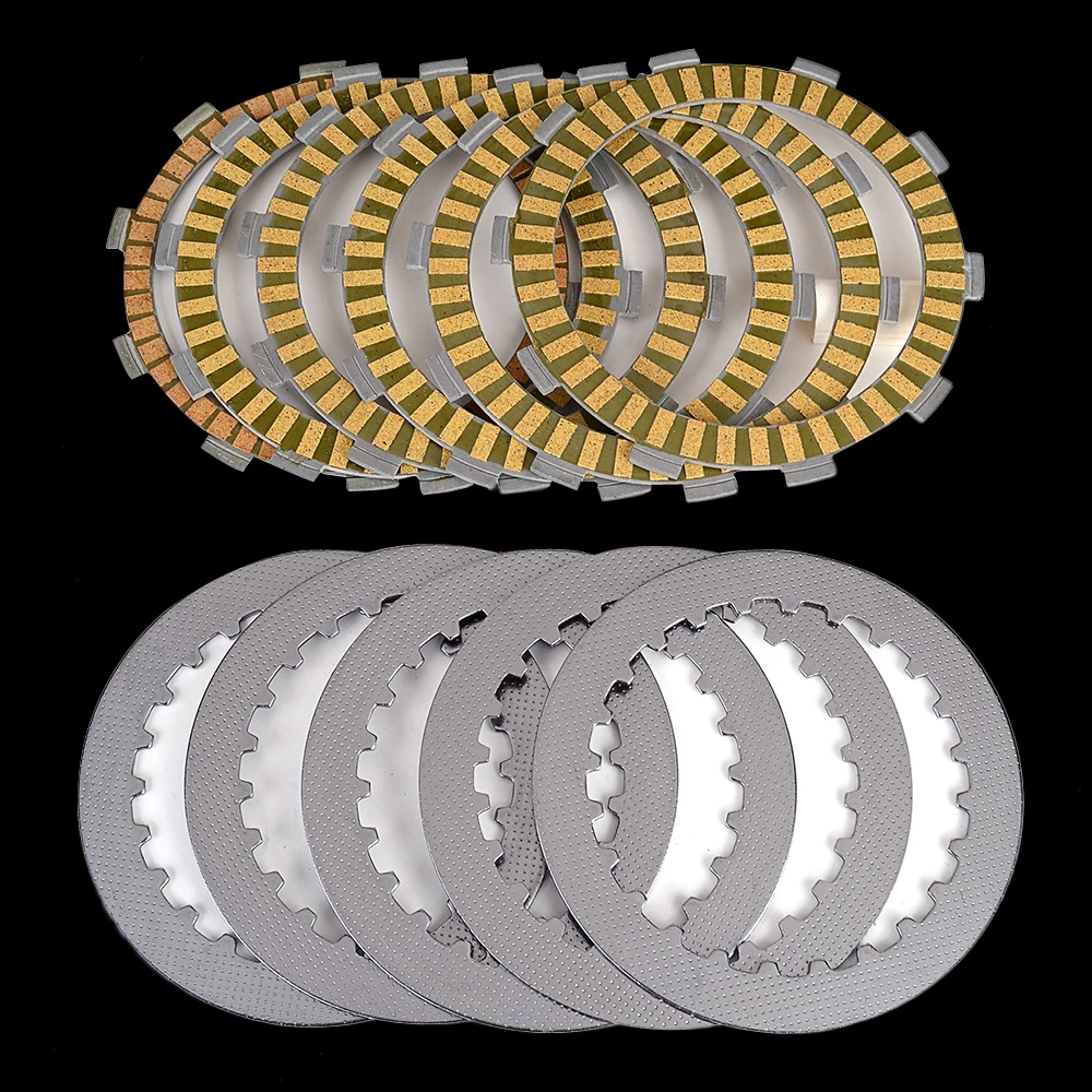 

Clutch Friction Plates for Honda NT400 VT500 ED/EF Steed 400 NV400 CJ/CK CS/CV NV400 Shadow Slasher 400 NC40 VRX400T NC33