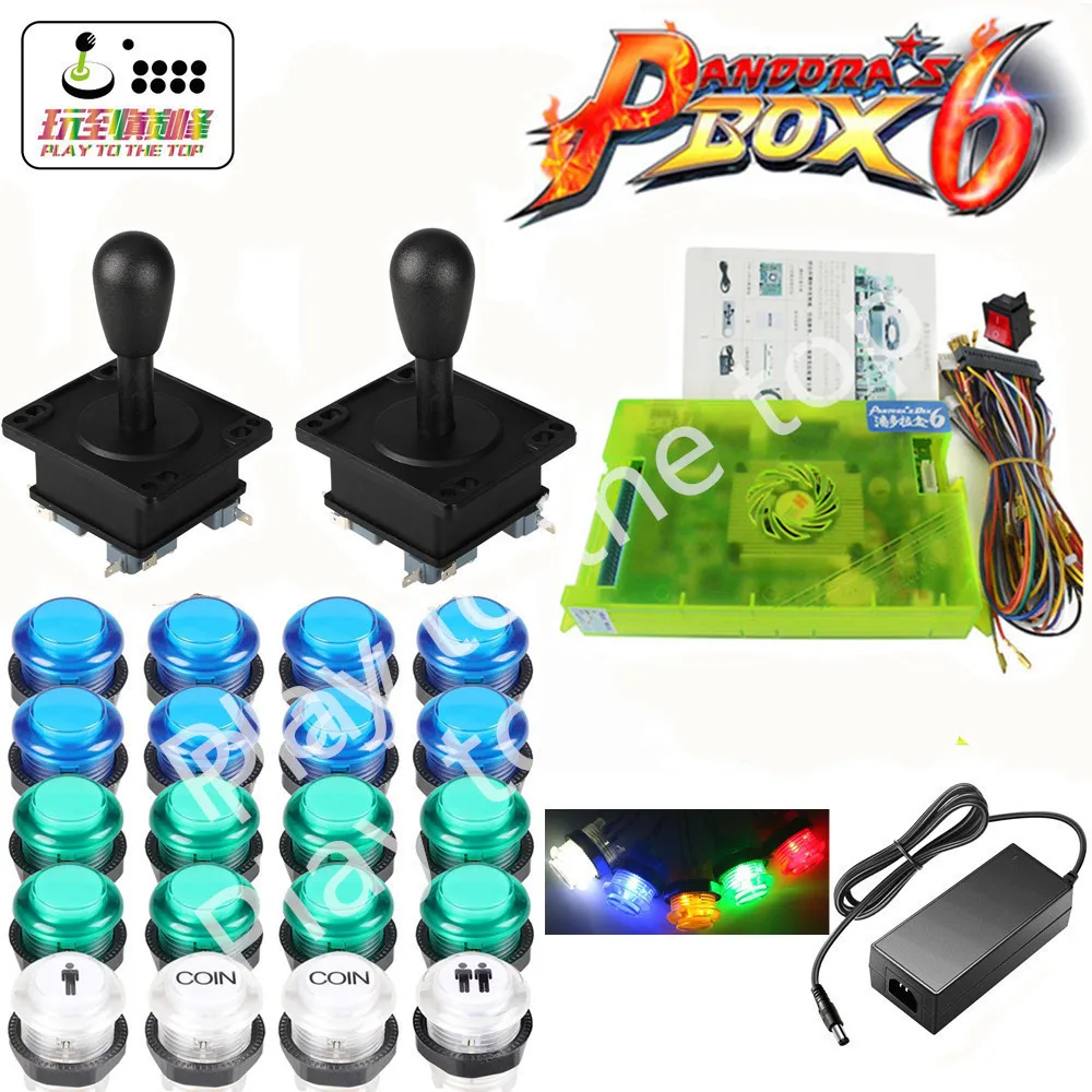 2 игрока набор для аркадных игр Pandora box 6 1300 в 1 игровая доска и 5 контактный джойстик