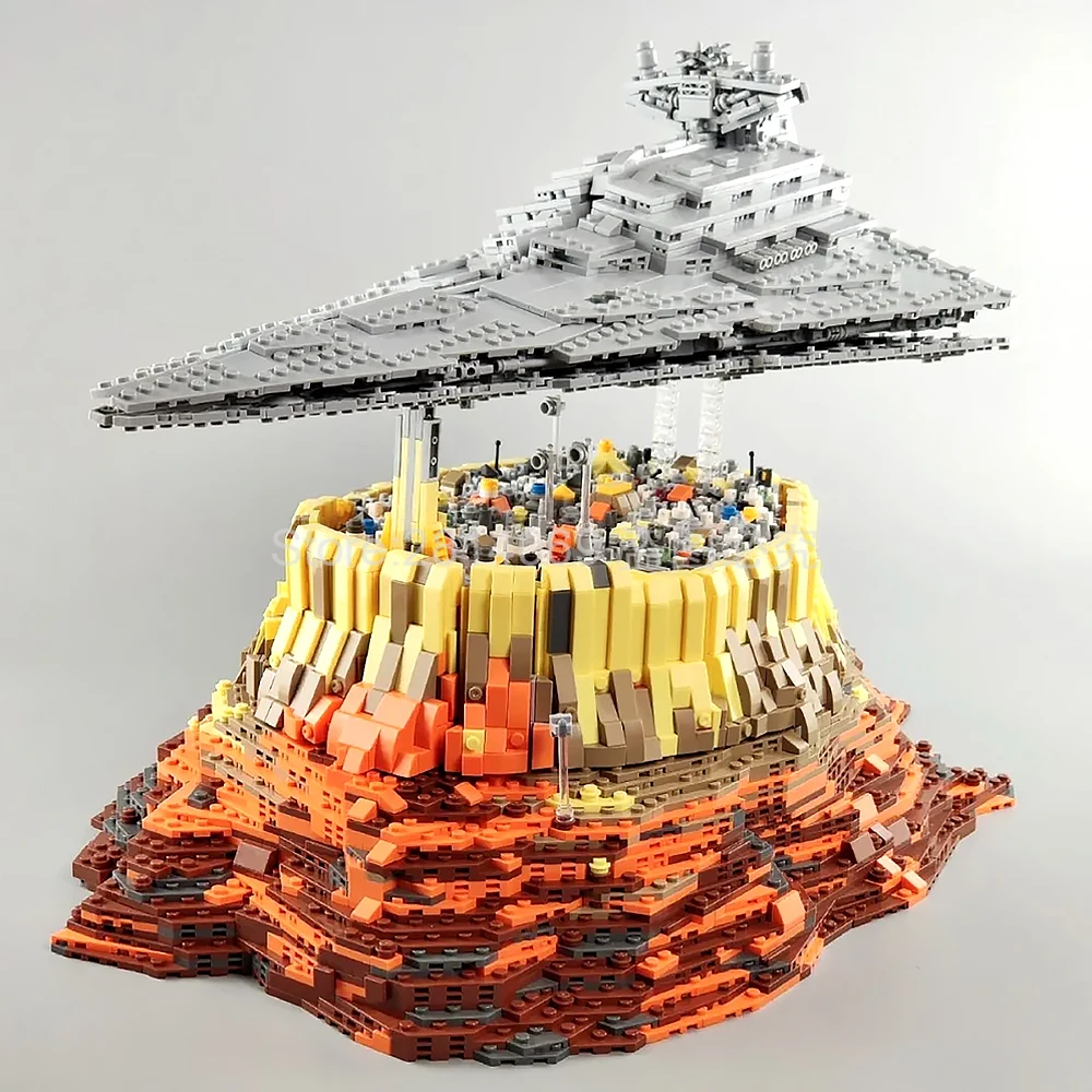 

MOC-A18916 The Empire Over Jedha City Star Toys Wars Destroyer Cruise Ship 5437Pcs Building Block Bricks Toy Birthday Gift