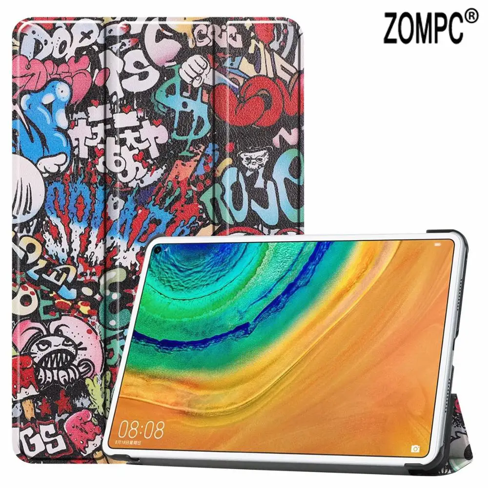 

Ultra Slim Luxury Folio Stand Leather Case Lightweight Smart Cover for Huawei Matepad Pro 10.8 2019 MRX-W09 MRX-W19 10.8" Tablet