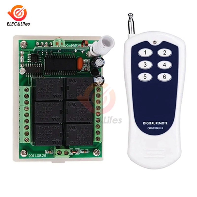 DC 12V 10A RF беспроводной пульт дистанционного управления передатчик + приемник 3000M