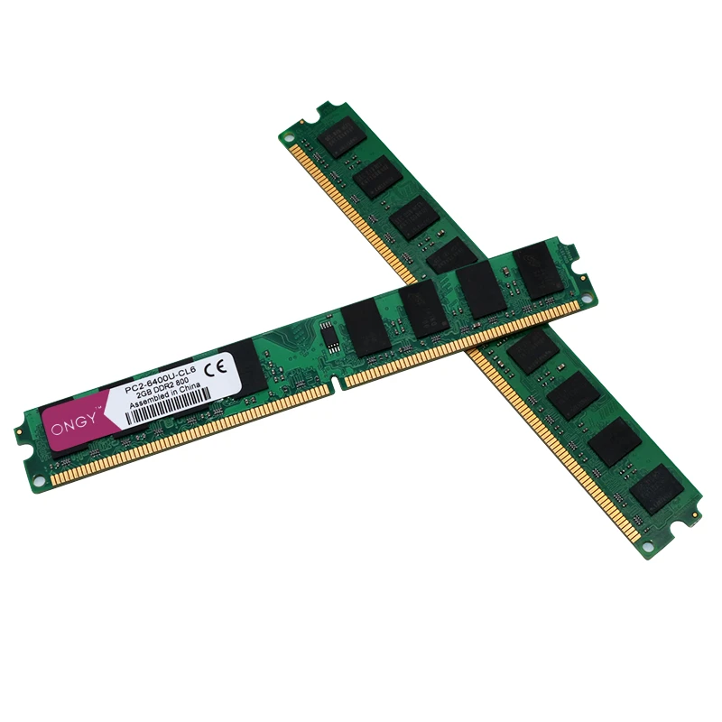 ONGY DDR2 2 ГБ 800 МГц Память ram Настольный ПК DIMM PC2-6400 памяти Высокая совместимость для Intel и AMD