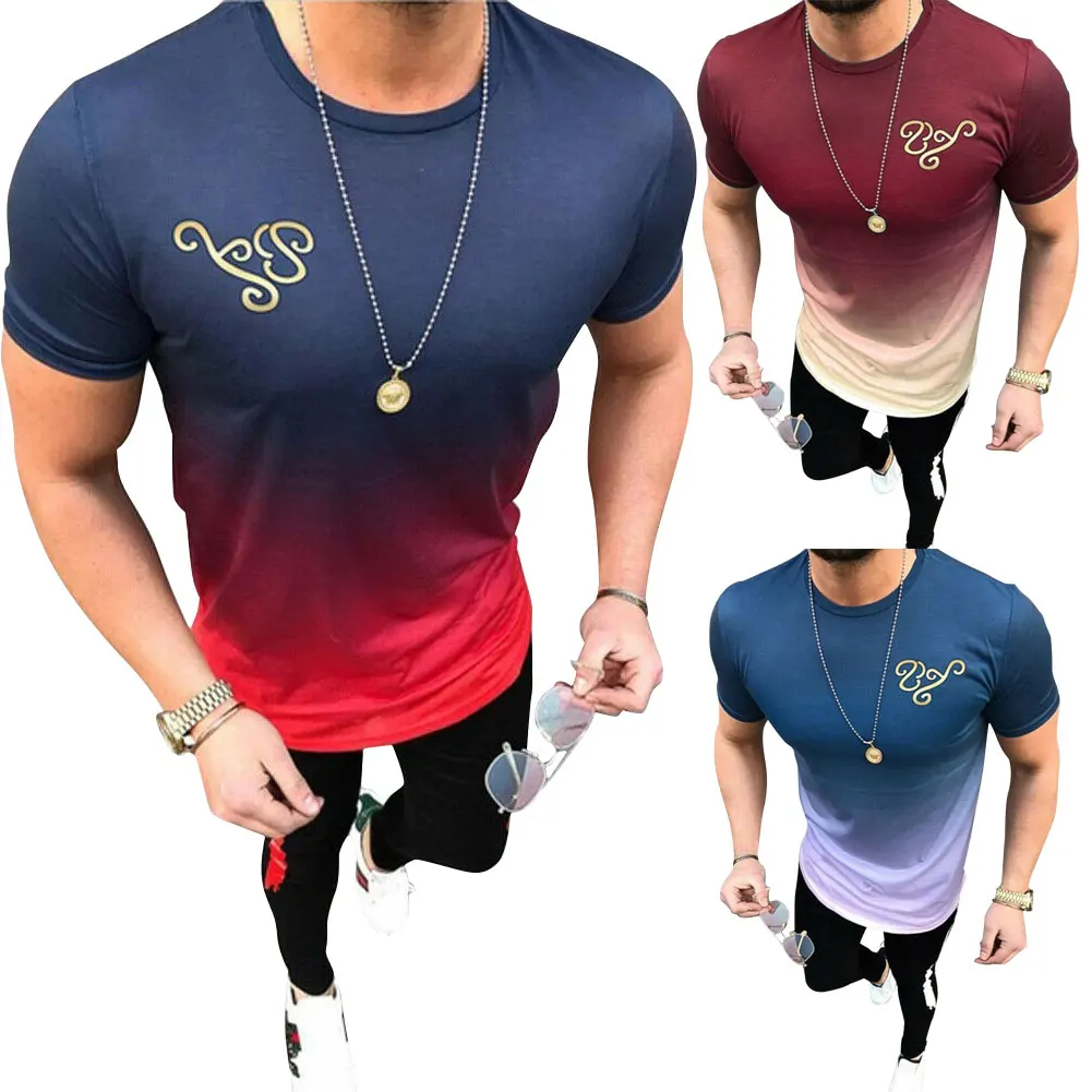 Дышащая мужская повседневная облегающая футболка с длинным рукавом для