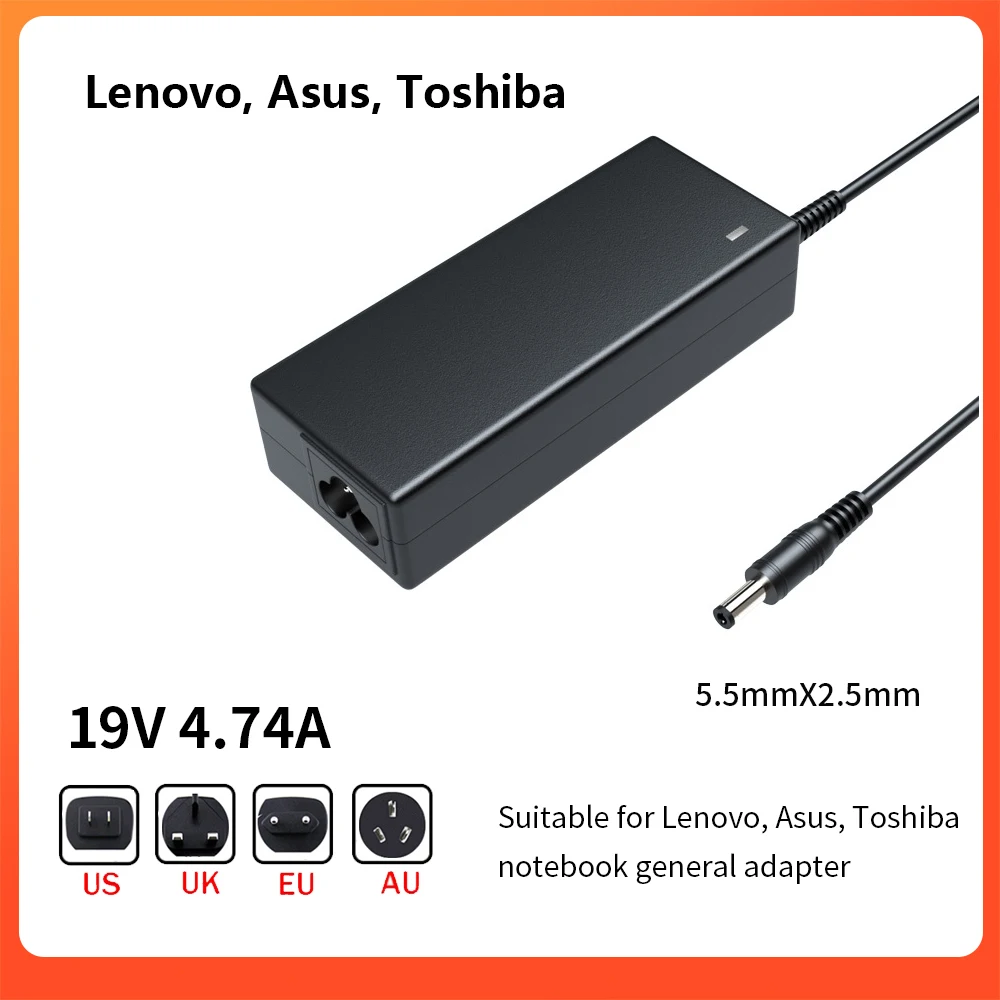 90W 19V 4.74A новый оригинальный адаптер переменного тока зарядное устройство для
