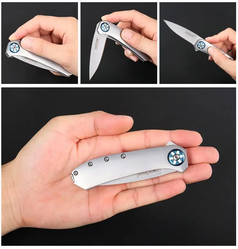 

Kershaw high hardness folding knife camping tactics outdoor knives multi function survival knife self defense Mini HW129