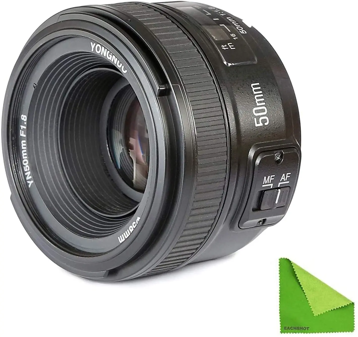 

Объектив YONGNUO YN 50 мм F1.8 с большой диафрагмой и автофокусом, фиксированный стандартный основной объектив, совместимый с камерами AF MF, Nikon, Canon ...
