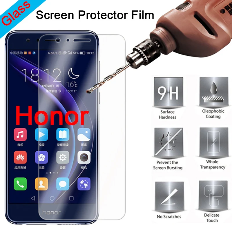Жесткая Защитная пленка для Honor 6C 4C Pro 5C 3C на переднее стекло с уровнем твердости 9H