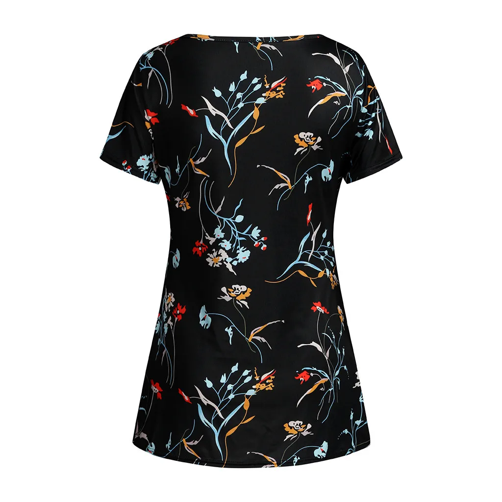 

Maternity Clothes Women's Short Sleeve Nursing Tops T-shirts Floral Print Tops for Breastfeeding Pregnancy Women Blouse Shirt