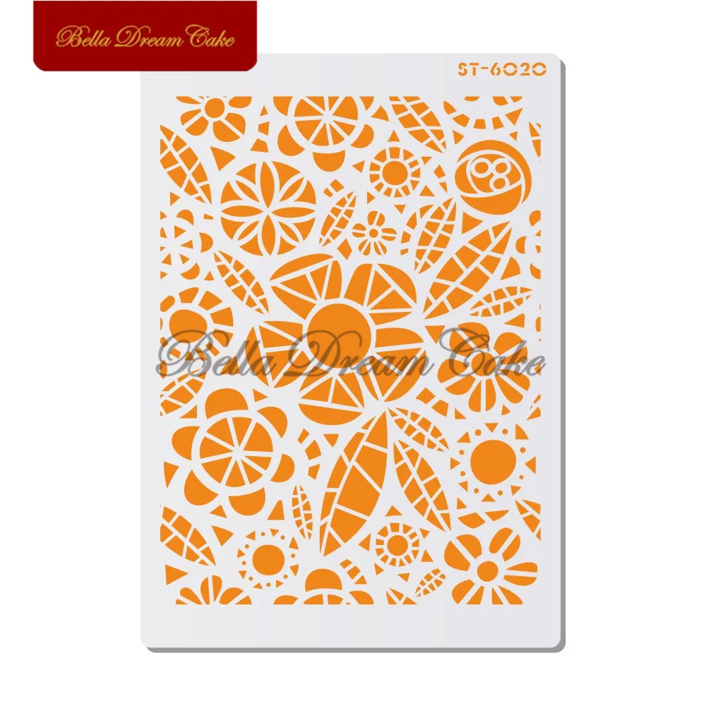 

Трафареты для украшения торта, цветов и листьев