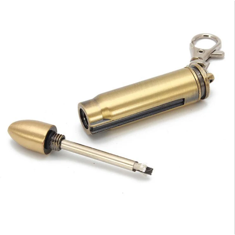 

Survival Camping Emergency Fire Starter Permanent Metal Match Oil Lighter