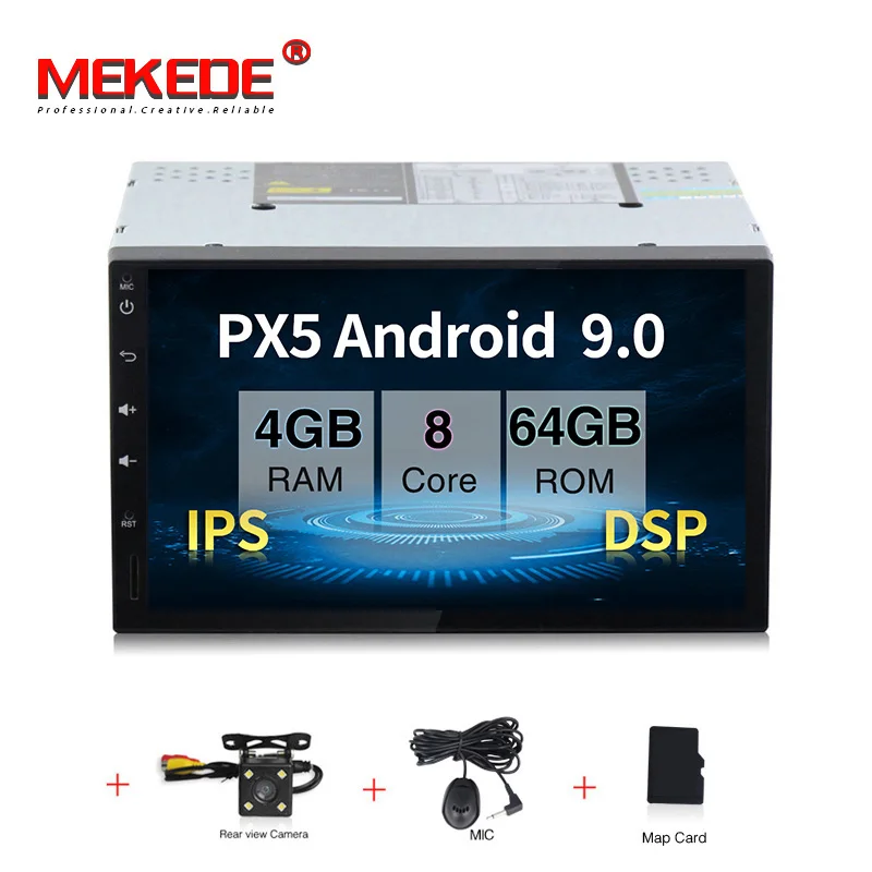64G add camera MEKEDE PX30 " 2Din 9,0 автомобильный dvd-плеер для Nissan Volkswagen TOYOTA Honda KIA hyundai Lada Renault mazda универсальный автомобильный Радио gps - Цвет: 64G add camera