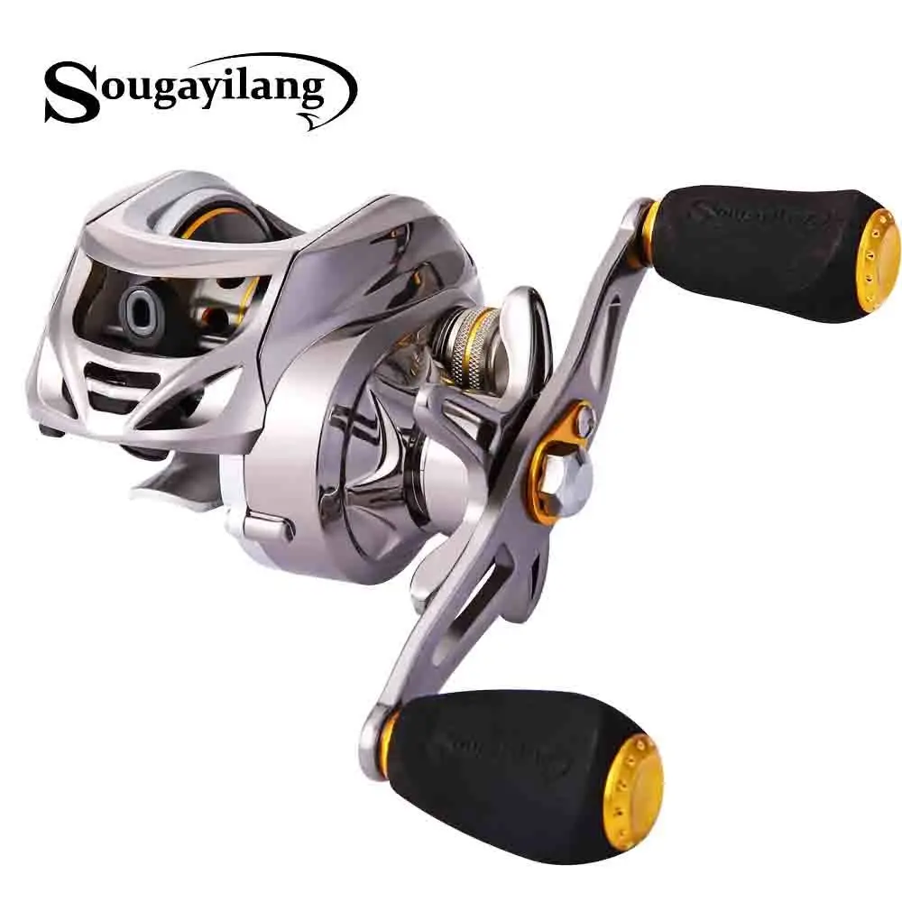 

Sougayilang 6,3: 1 высокоскоростная катушка для заброса приманки 11 + 1BB, рыболовная катушка с максимальным усилием фрикциона 14 фунтов, для ловли карп...