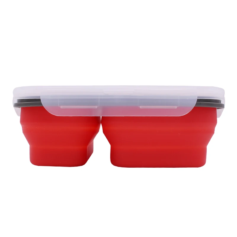 Силиконовый складной Ланч-бокс портативный контейнер для хранения пищи чаша