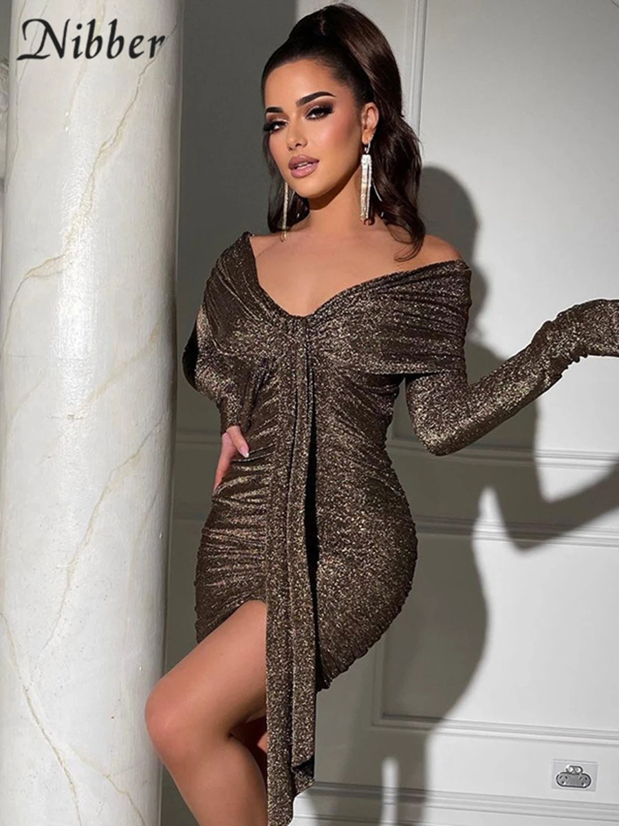 

Nibber Fashion Sexy Style Slim Fit Mini Slim Dresses For Elegant Beautiful Women's Party Club Going Out Bodycon Wear New