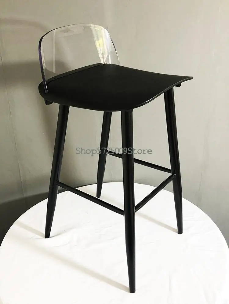 Скандинавские минималистичные барные стулья домашние дизайнерские прозрачные