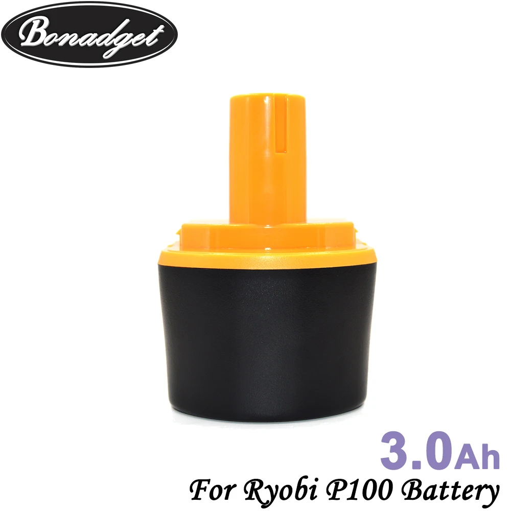 Bonadget 2 пакета 18В 3000 мАч Ni-MH P100 аккумуляторная батарея для Ryobi P101 1322401 1400672 P230 P211 P206