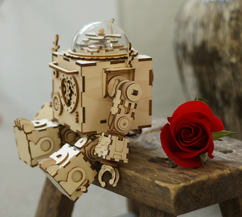 Robotime 5 видов вентилятор вращающийся Деревянный DIY стимпанк модель здания Наборы Ассамблеи игрушка в подарок для детей и взрослых AM601