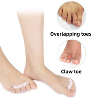 10pairs silicone gel hammer toe separator overlapping hallux valgus thumb stretcher foot care protector straightener orthopedic
