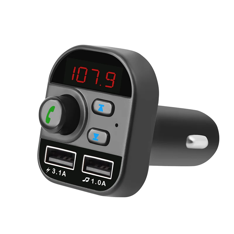 Автомобильный FM передатчик беспроводной MP3 плеер с двумя USB портами и