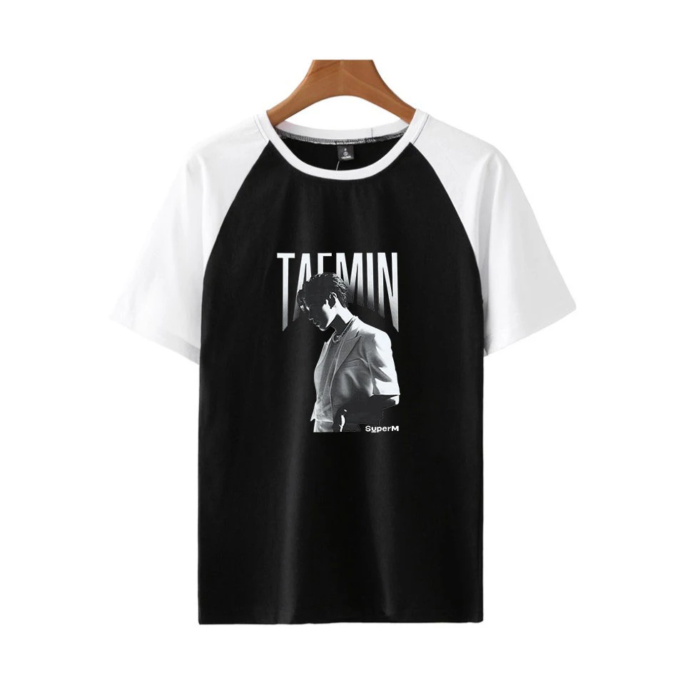 Футболка реглан с коротким рукавом для мужчин и женщин модная рубашка принтом Super