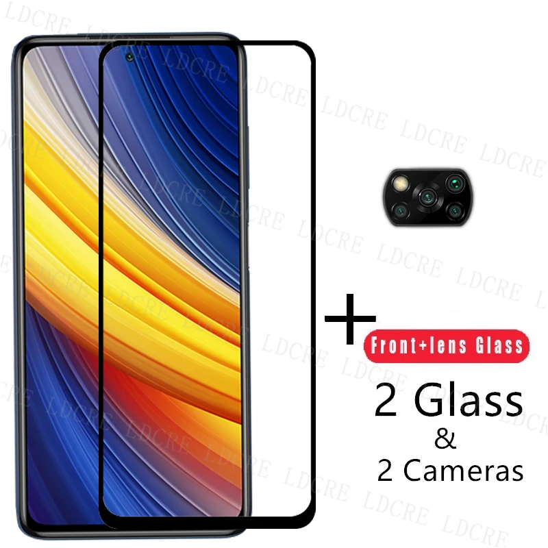 Vidrio Protector para Xiaomi Poco X3 Pro, Protector de pantalla para Xiaomi Poco X3 Pro, pel&iacute;cula de vidrio templado para tel&eacute;fono, Poco X3 Pro-0