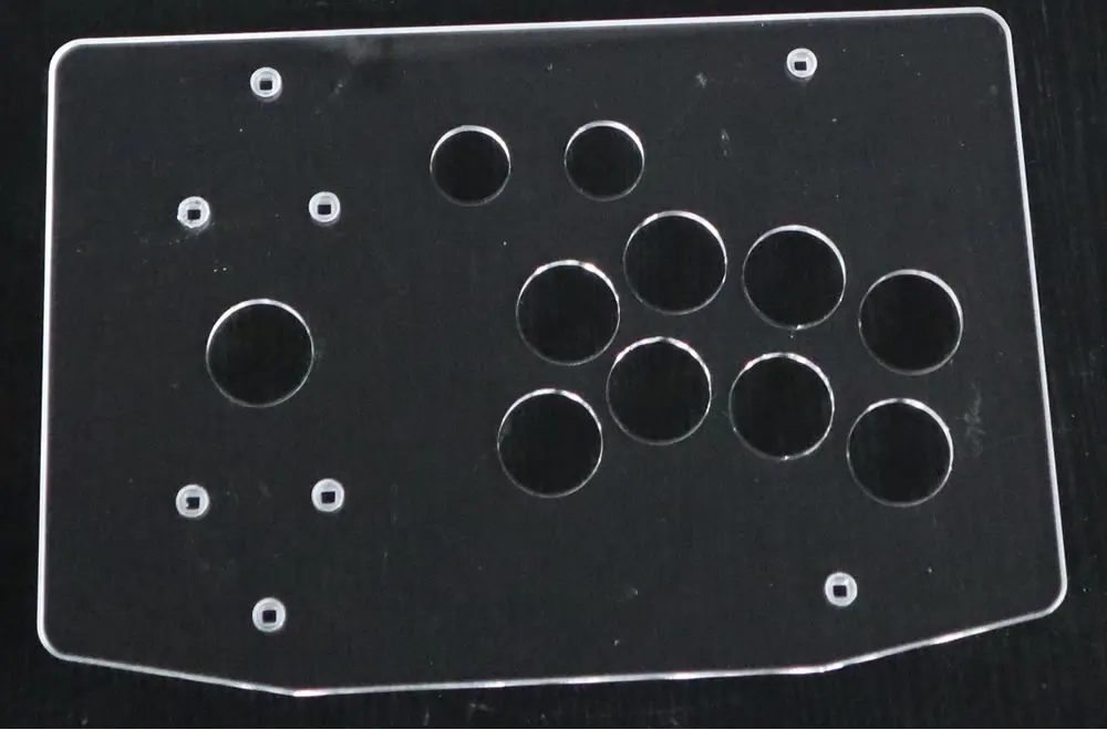 RAC-K500T Klar Transparent Acryl Panel Flache Fall 24/30mm DIY Taste Loch Arcade Joystick Kits – Detail 9