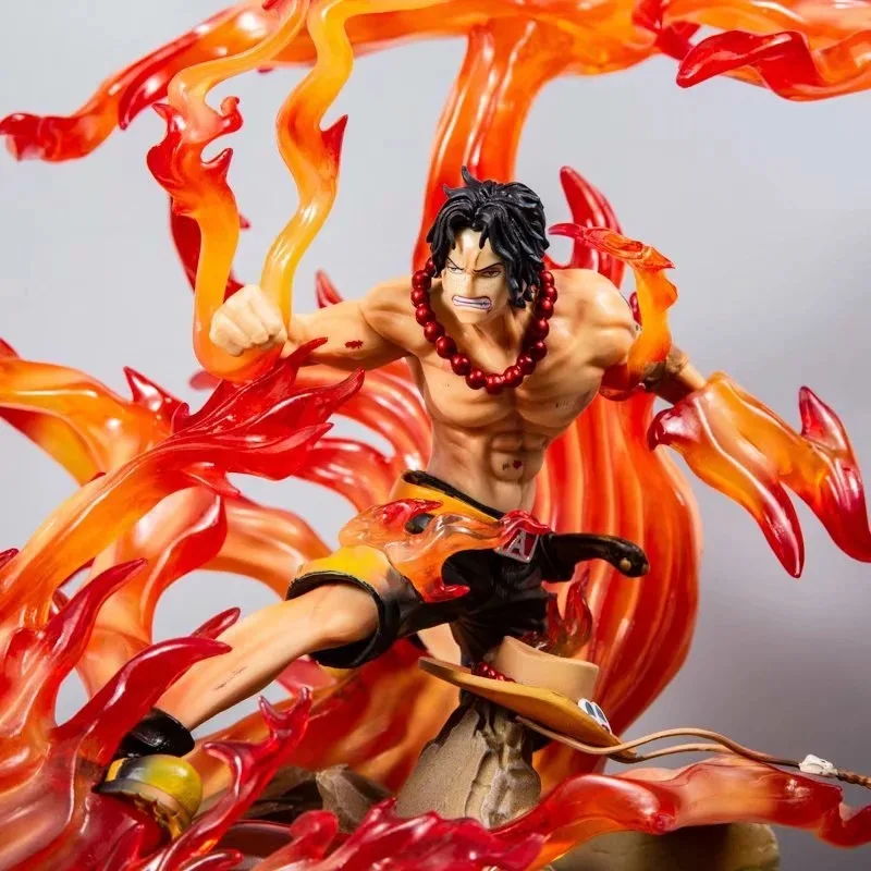Новинка, Лидер продаж, аниме статуя ONE PIECE Portgas D Ace с костюме Fire Fist в боевом костюме. GK ПВХ фигурка Луффи Зоро Коллекционная модель игрушки