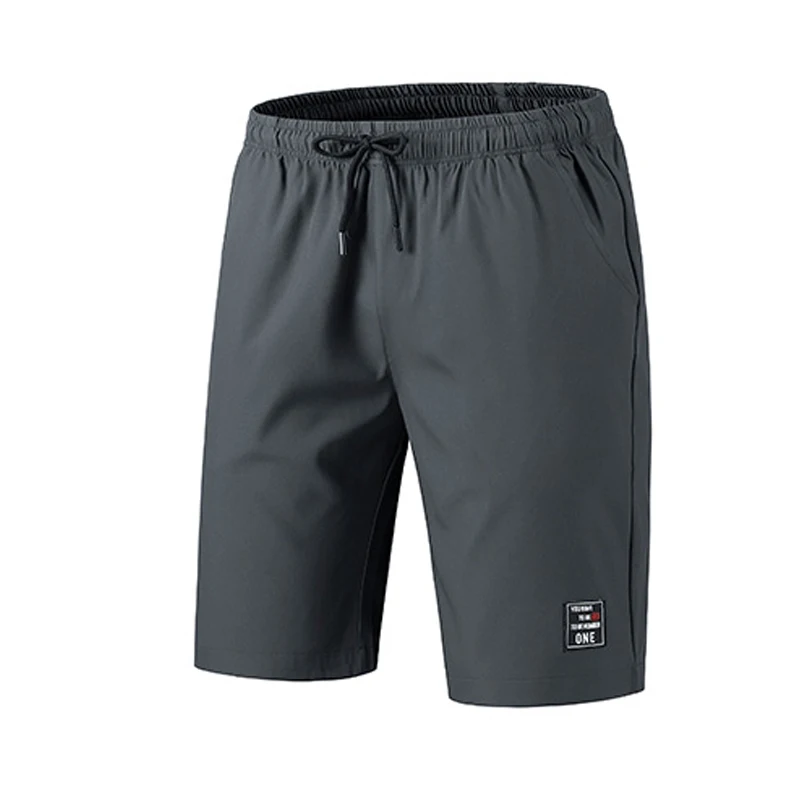 

2020 Summer Fashion New Men's Stretch Waist Straight Sports Tooling Shorts / Male Casual Solid Color Loose Shorts