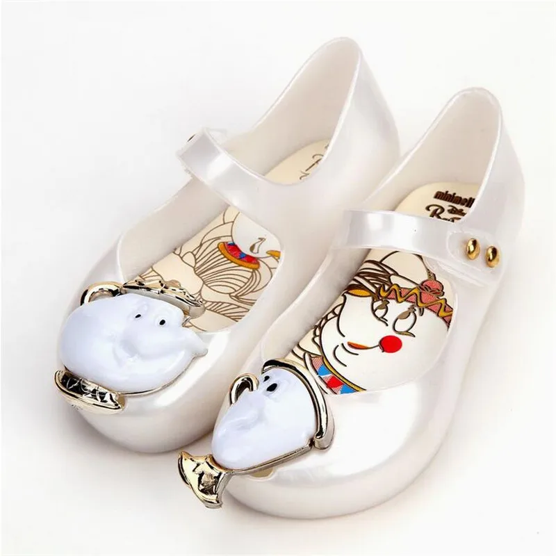 Mini Melissa/Новинка бразильские Модные прозрачные сандалии в виде зверя детская