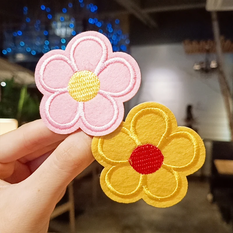 Тканевые красные розовые зеленые желтые оранжевые Цветочные головные уборы