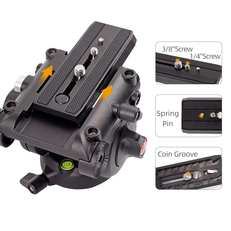 LS-6A панорамная головка штатива с гидравлическим подвижным сопротивлением