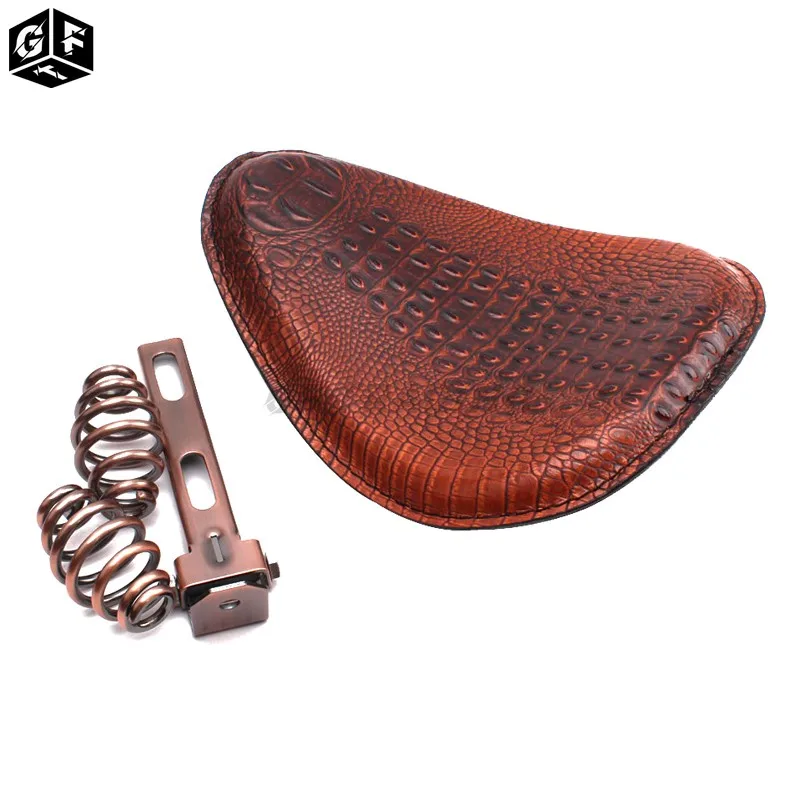 Мотоциклетное седло в стиле ретро из крокодиловой кожи мотоциклетное сиденье