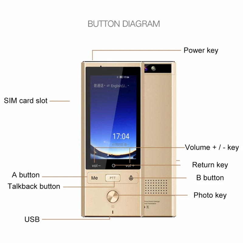 T6 Camera Offline Interpreter Multi-Language Portable Smart Voice Translator Two-Way Real Time Tourism 107 Multi Languages Devic |