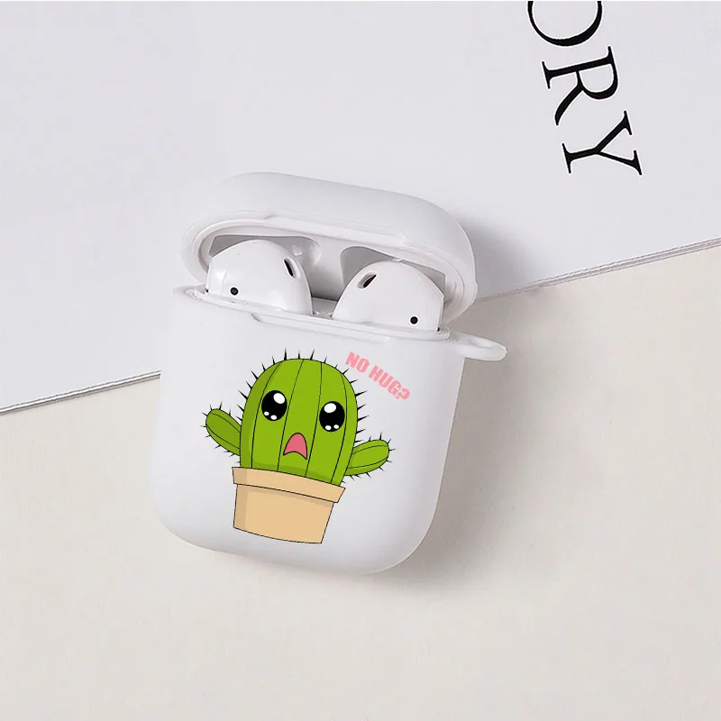 

Luxury cute cartoon fruit avocado Soft silicone phone case for Apple Aipods 1 2 White Bluetooth Earphone Cover Coque Fundas