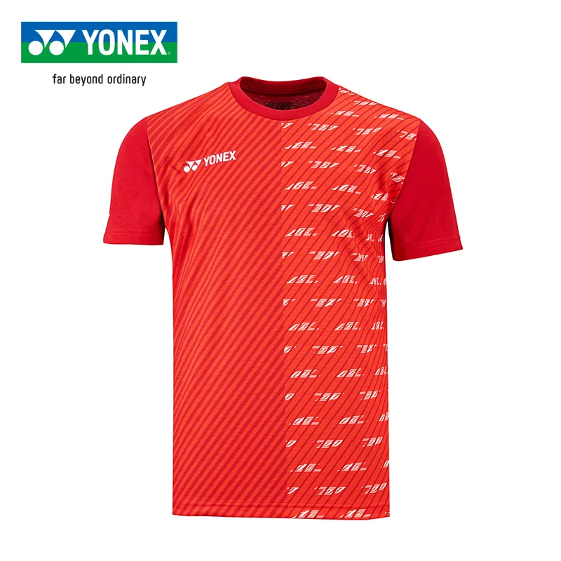 Мужская дышащая Футболка Yonex для бадминтона быстросохнущая Спортивная футболка