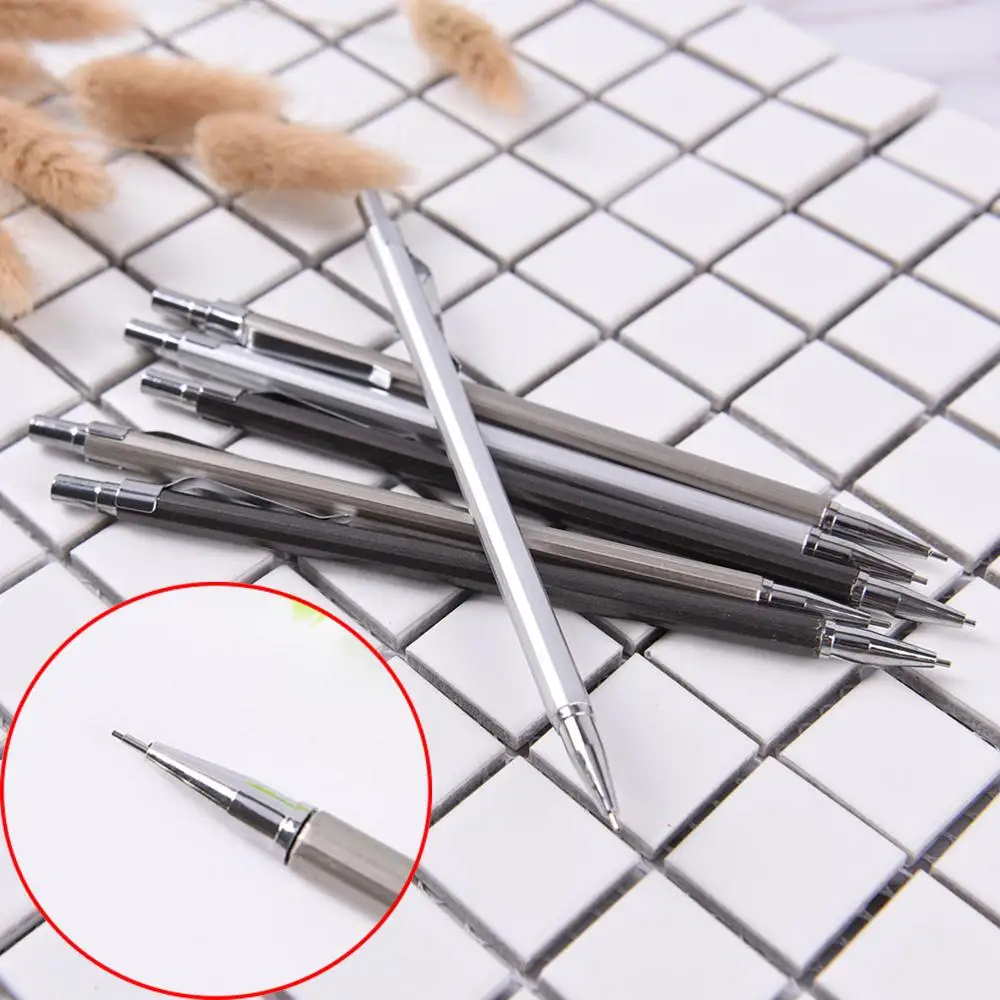 

0.5/0.7mm Metal Mechanical Automatic Pencil For School Writing Drawing Supplie