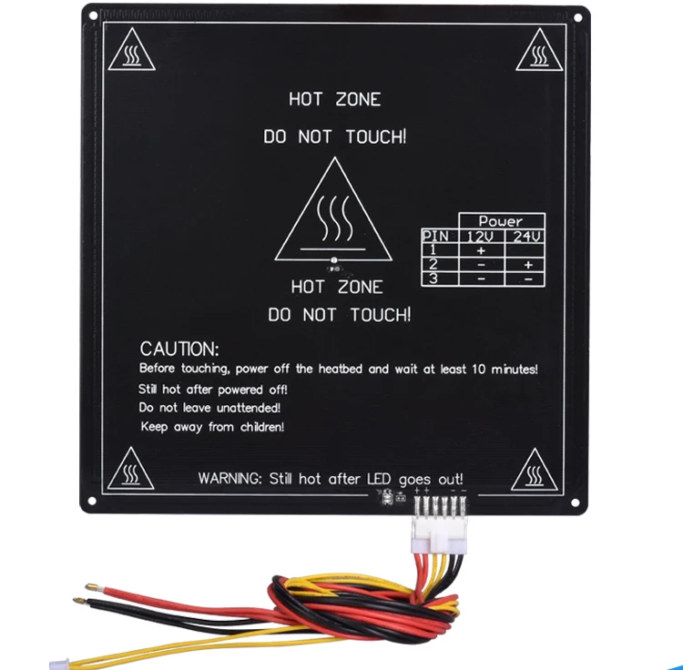 3d принтер hotend с подогревом кровать Печатный стол PCB нагреватель MK3 алюминиевая