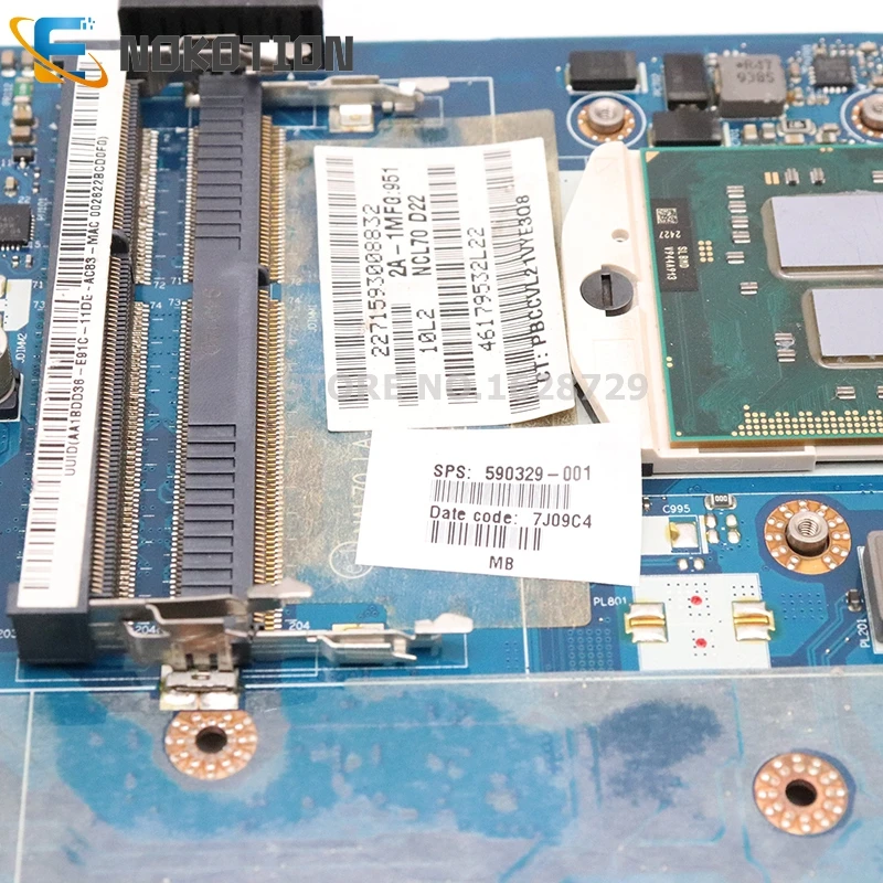 NOKOTION 590329-001 NAL70 LA-4107P основная плата для hp Compaq CQ41 материнская плата для ноутбука HM55 DDR3 HD 4350 GPU Бесплатный процессор