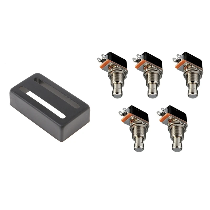 

5-кратная Быстрая кнопка Spst, ножная кнопка, кнопка и 1 крышка для гитары, аксессуары, прочный графический интерфейс