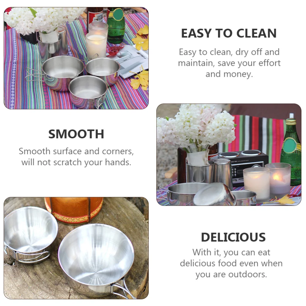 

1 Set Outdoor Camping Bowl Premium Camping Bowl Practical Camping Bowl