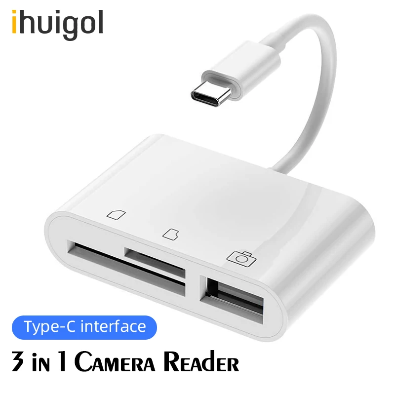 Устройство для чтения карт памяти ihuigol Многофункциональный OTG USB C адаптер планшета Samsung камеры U диск